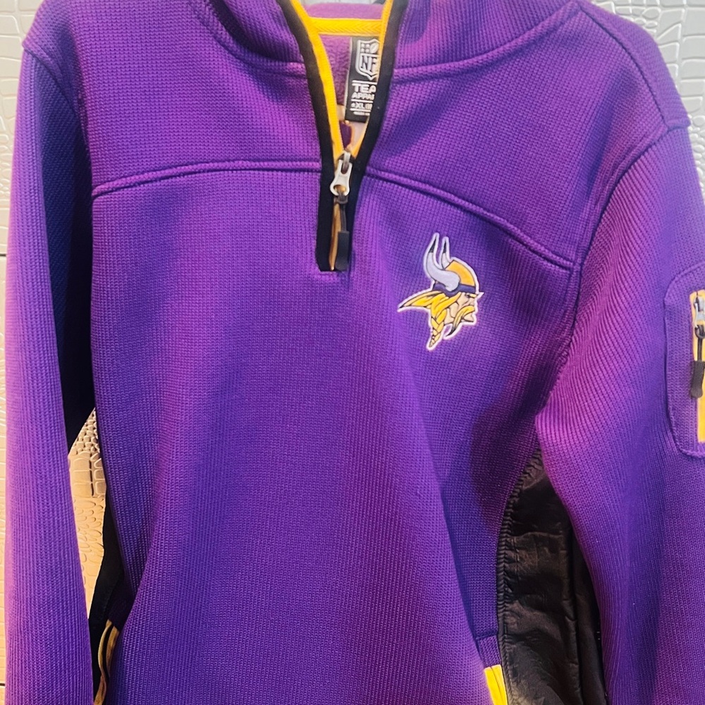 NFL  Apparel Purple and Yellow Kids Hoodie Minnesota Vikings